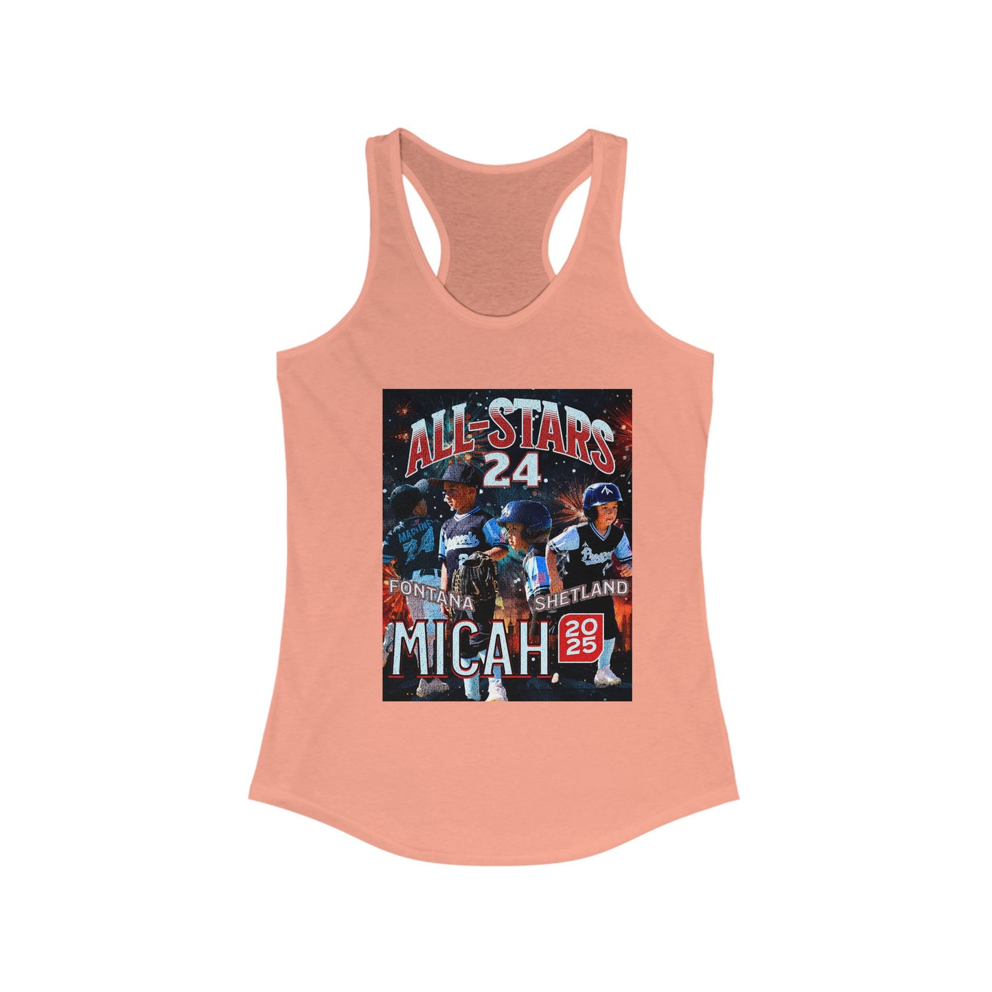 Tank Top - Custom All Star or Player Photo Racerback Tank for Women