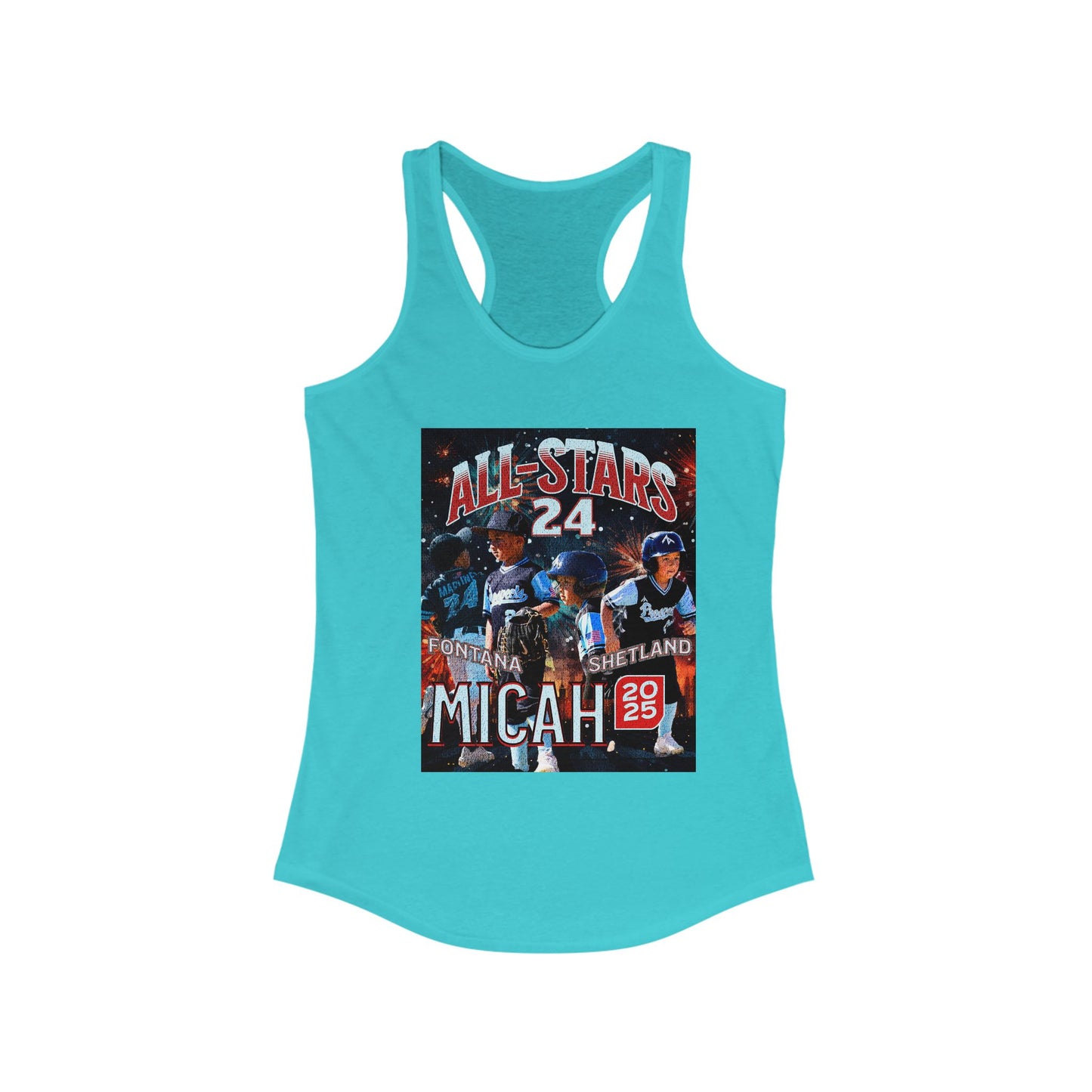 Tank Top - Custom All Star or Player Photo Racerback Tank for Women