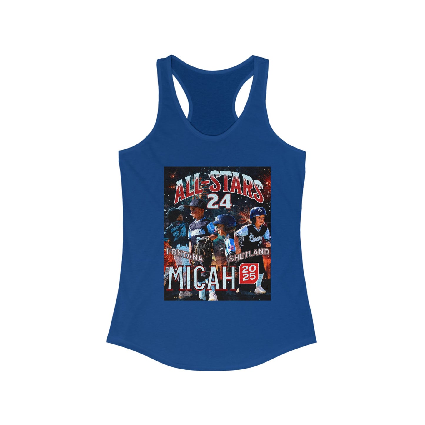 Tank Top - Custom All Star or Player Photo Racerback Tank for Women