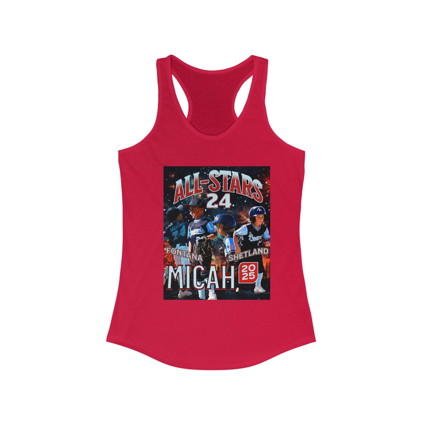 Tank Top - Custom All Star or Player Photo Racerback Tank for Women