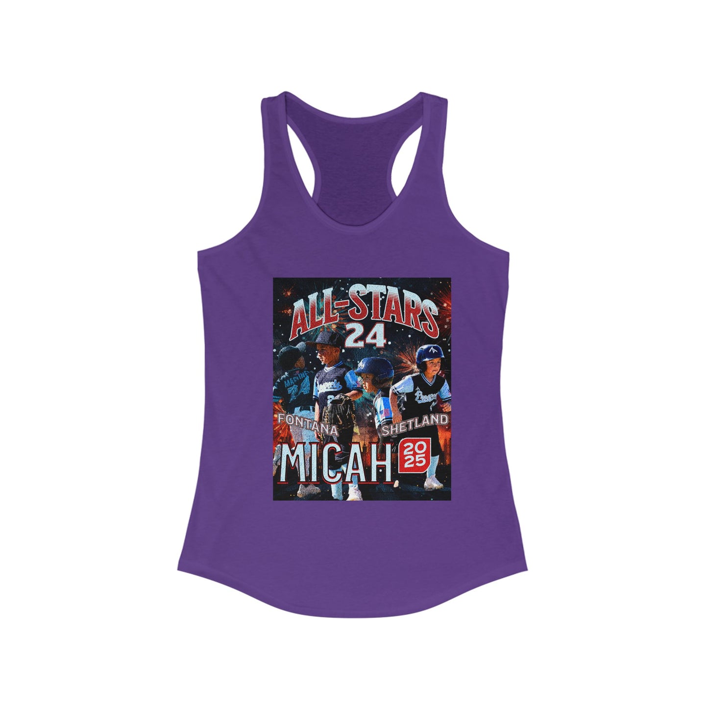 Tank Top - Custom All Star or Player Photo Racerback Tank for Women