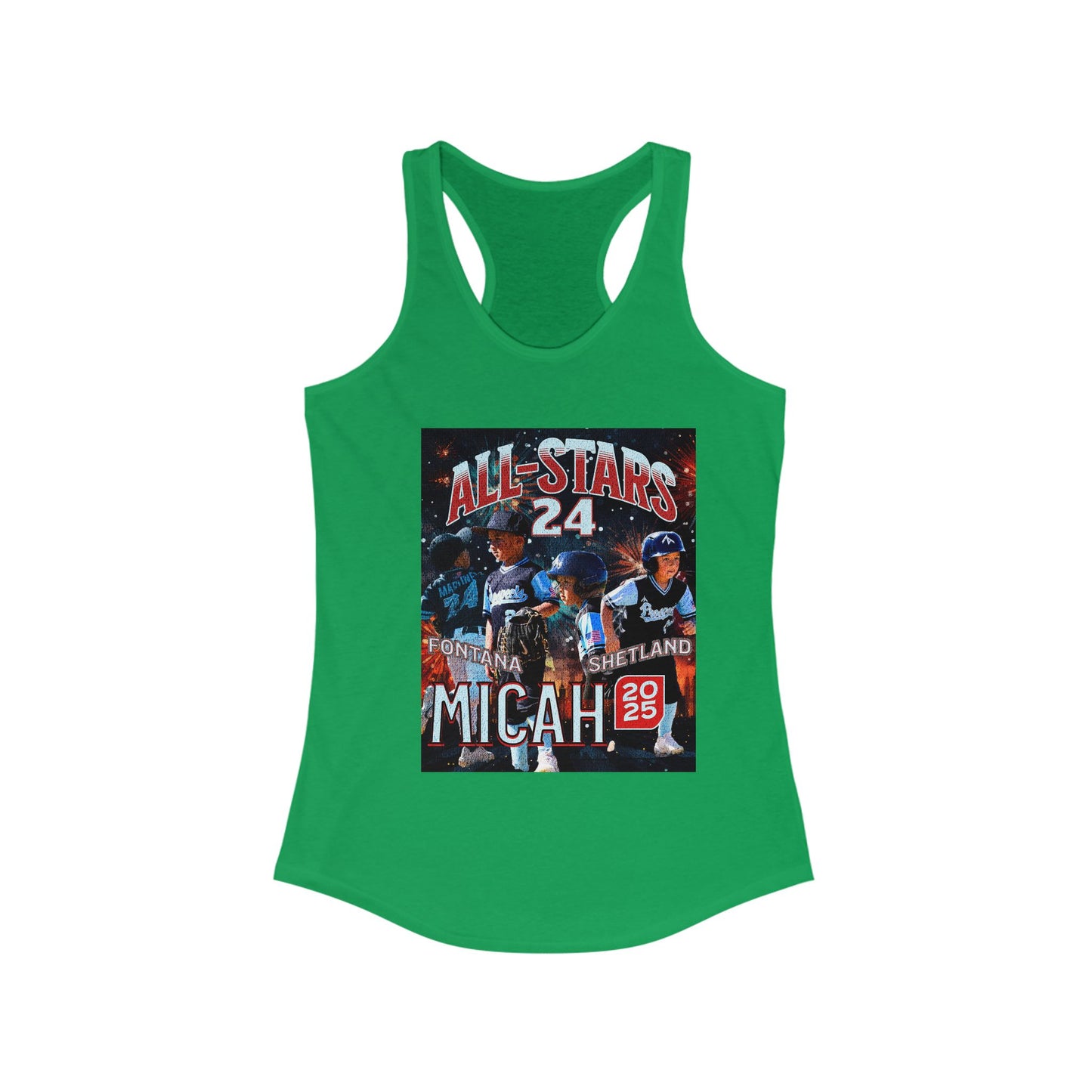 Tank Top - Custom All Star or Player Photo Racerback Tank for Women