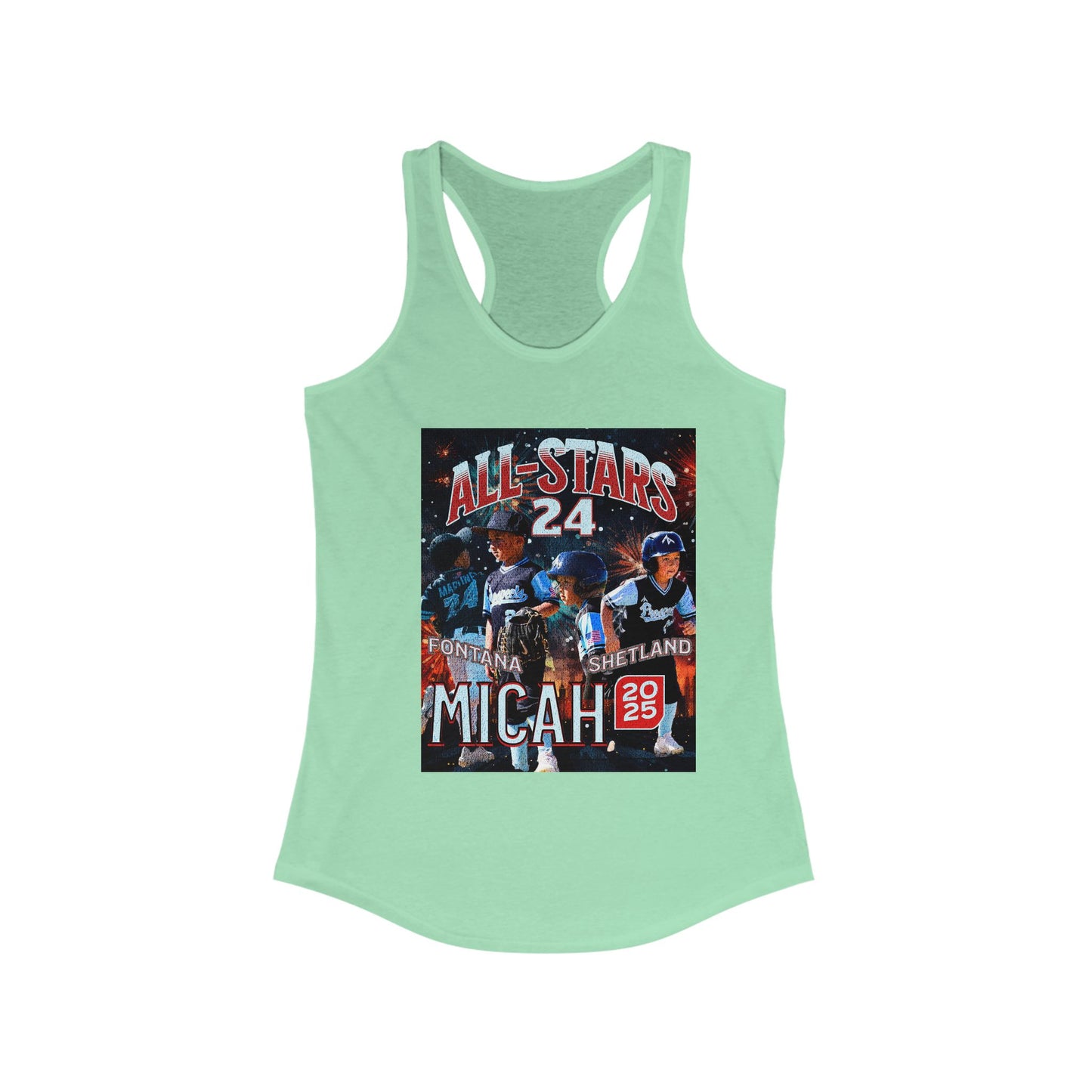Tank Top - Custom All Star or Player Photo Racerback Tank for Women