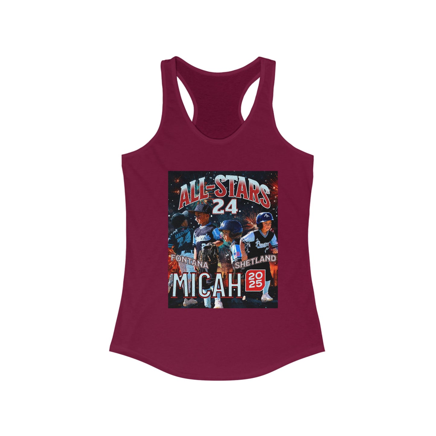 Tank Top - Custom All Star or Player Photo Racerback Tank for Women