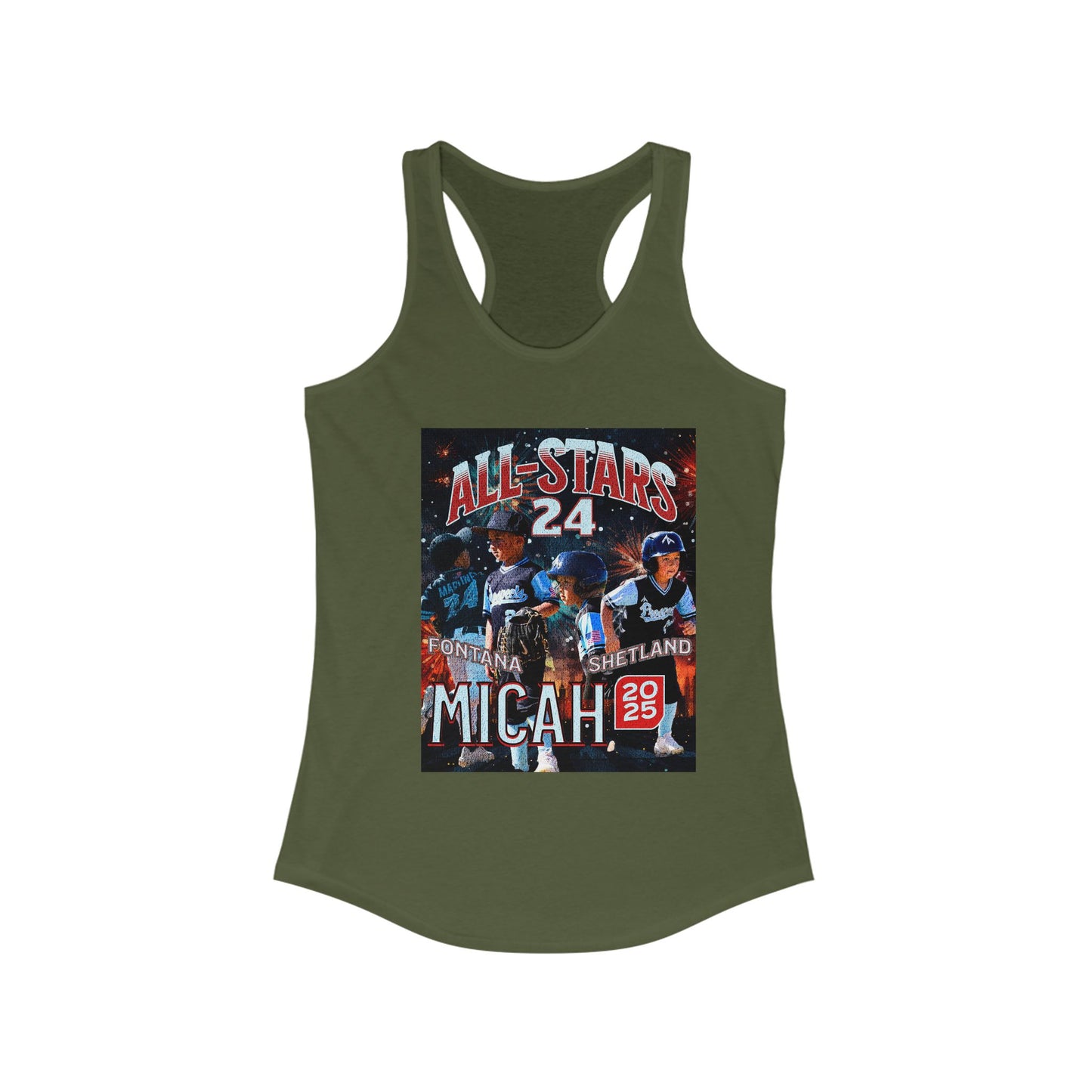 Tank Top - Custom All Star or Player Photo Racerback Tank for Women