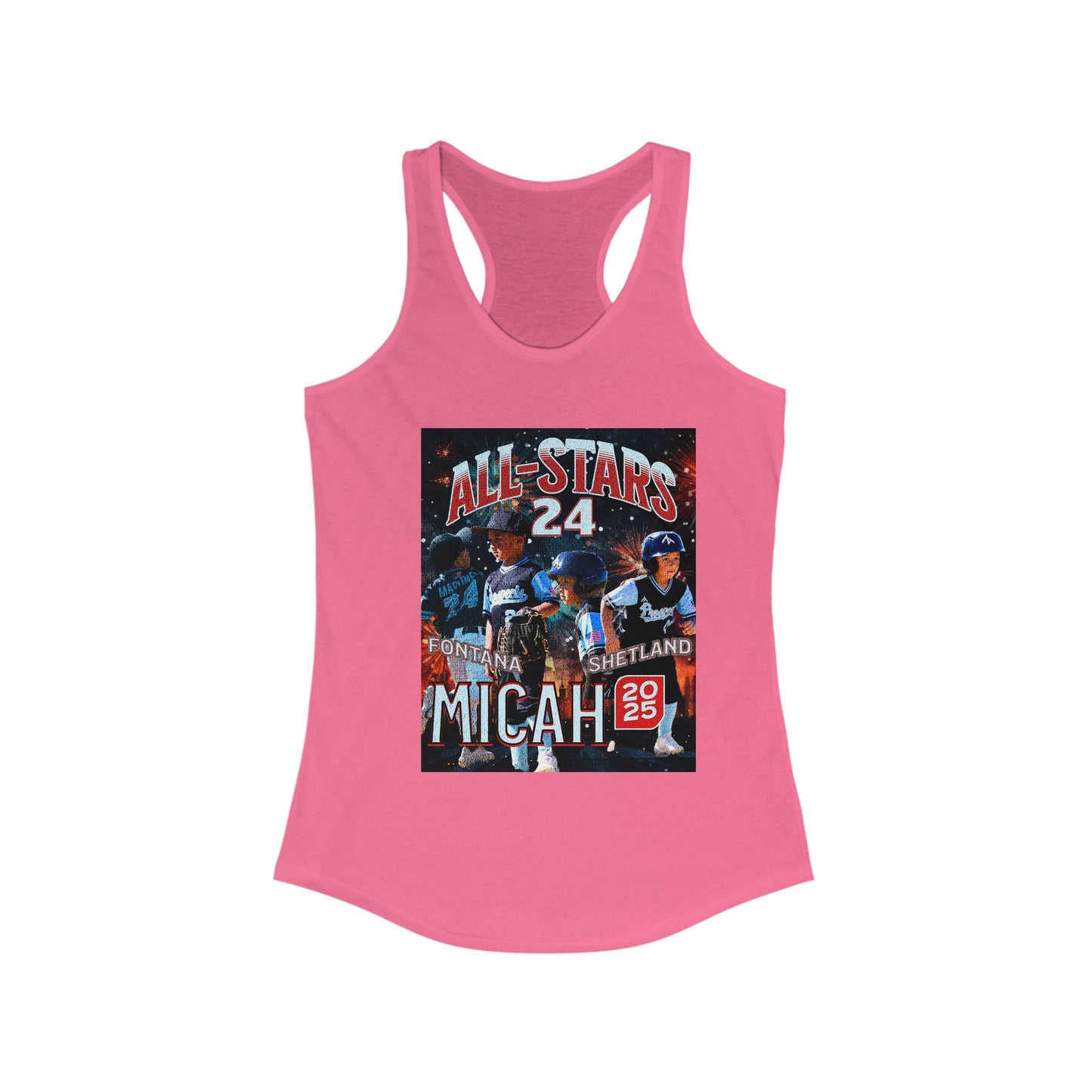 Tank Top - Custom All Star or Player Photo Racerback Tank for Women