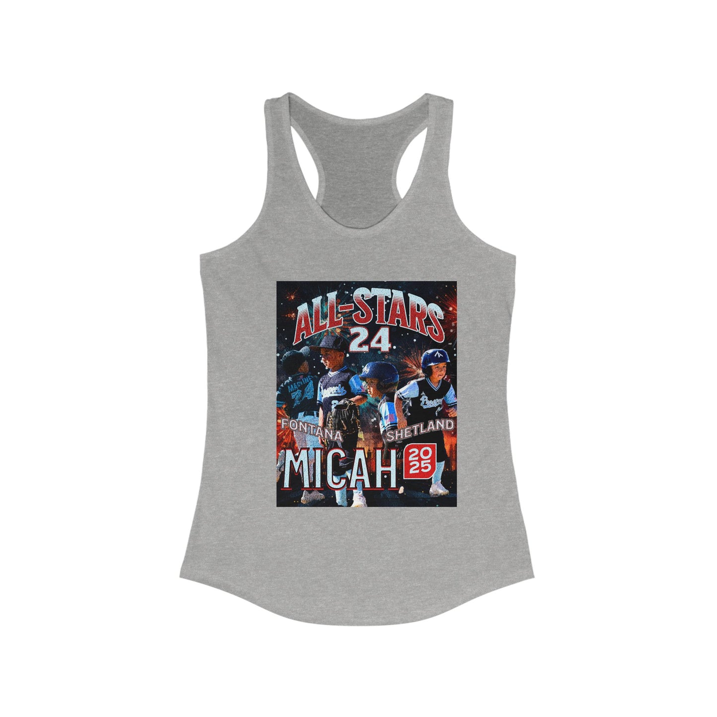 Tank Top - Custom All Star or Player Photo Racerback Tank for Women