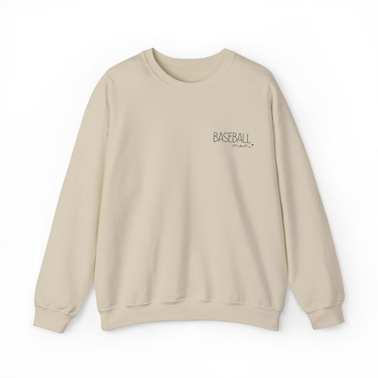 Baseball Mom Crewneck Sweatshirt - Cozy Unisex Blend