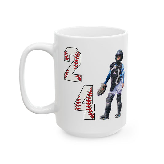 Personalized Player Picture and Number Ceramic Mug